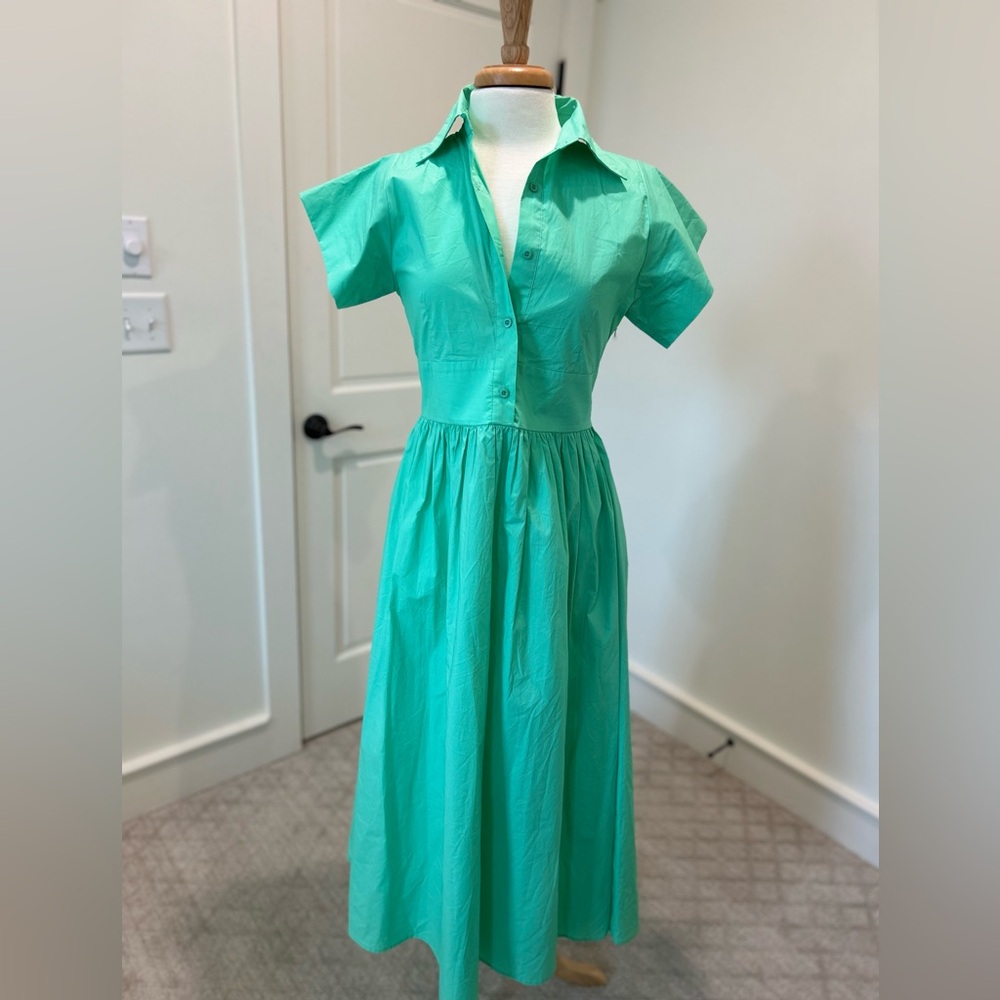 Anonyme Mint Green Midi Dress Medium